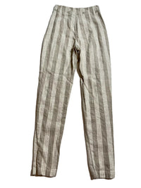 Reformation- Tan Striped Pants
