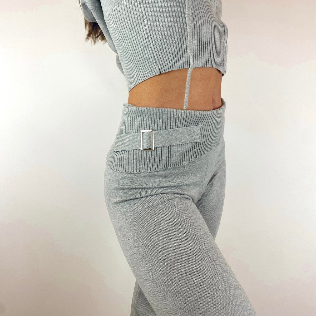 Selina Grey Knit Pants FINAL SALE