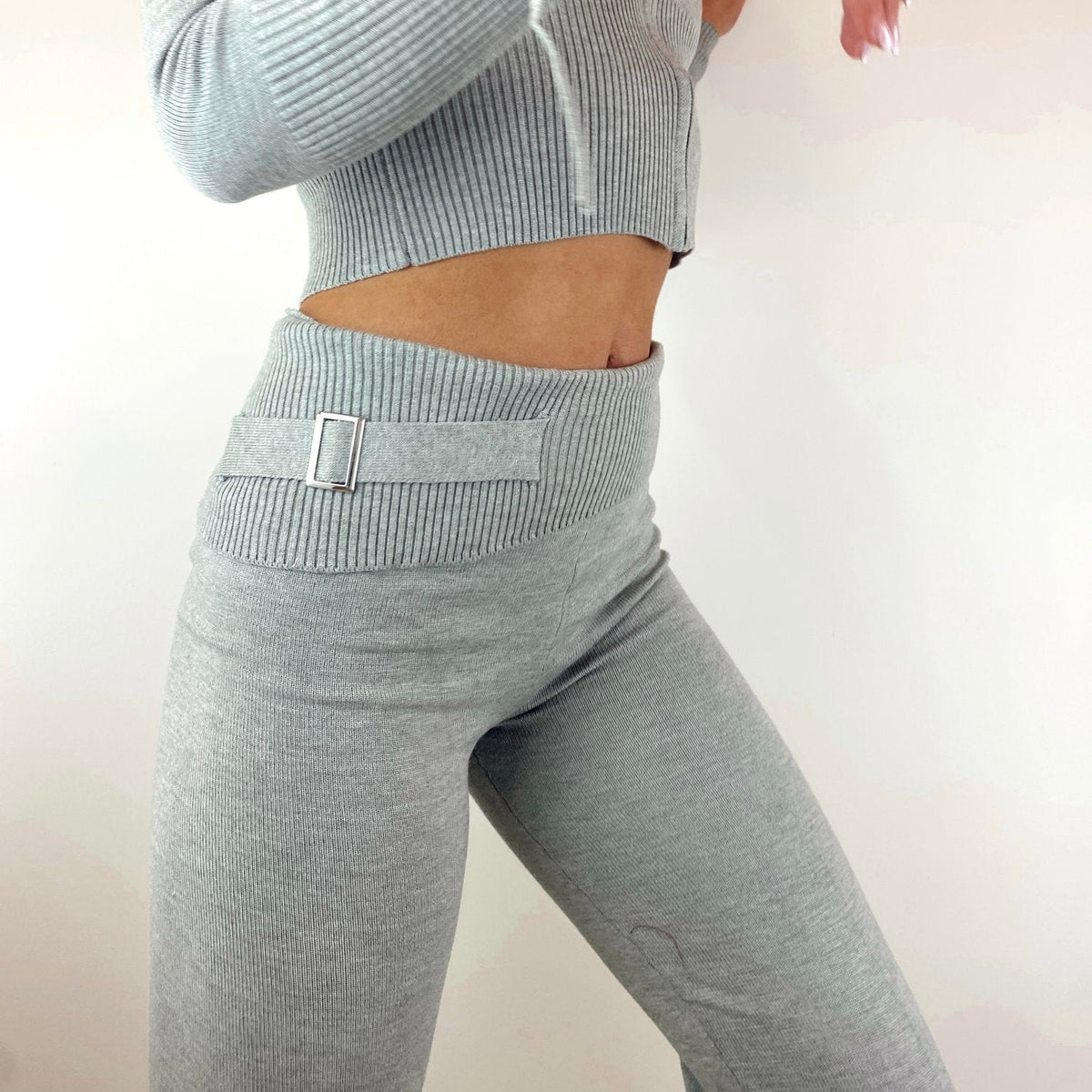 Selina Grey Knit Pants FINAL SALE