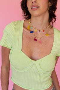 CALIstyle Dino Multi Chain Layered Necklace 