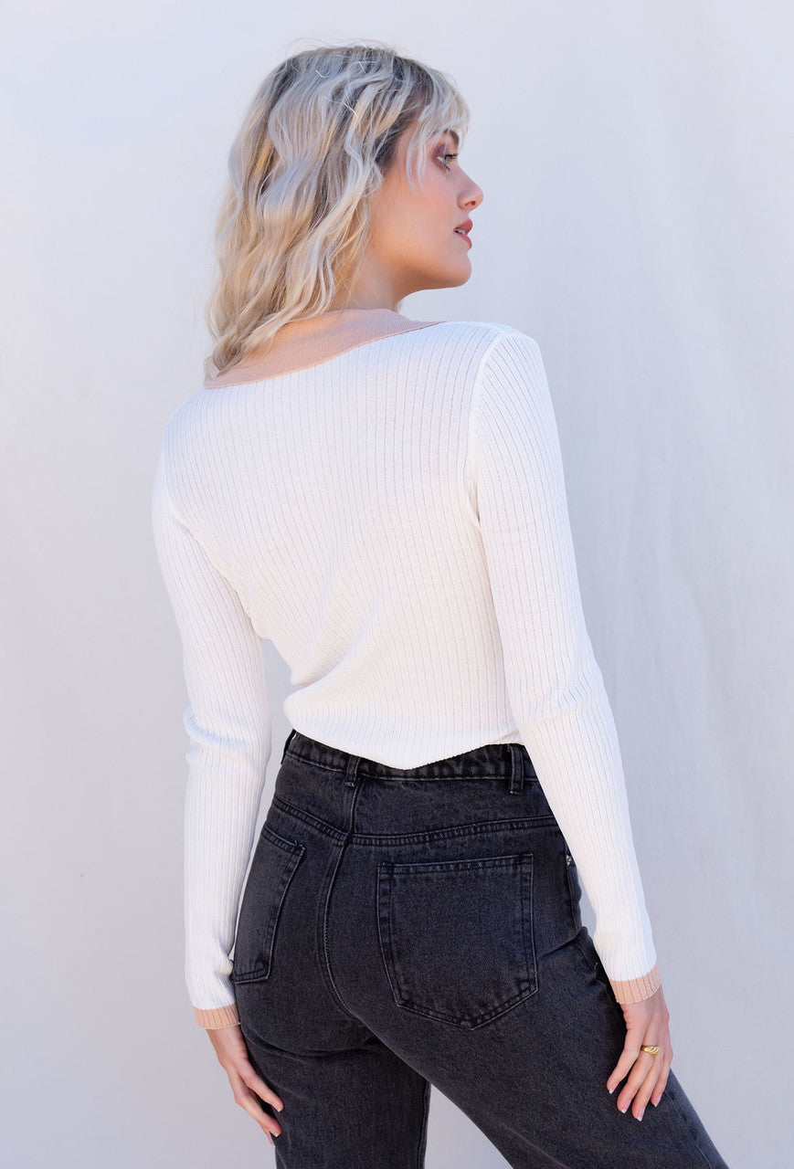 Fashion Girl Knit Polo Top FINAL SALE
