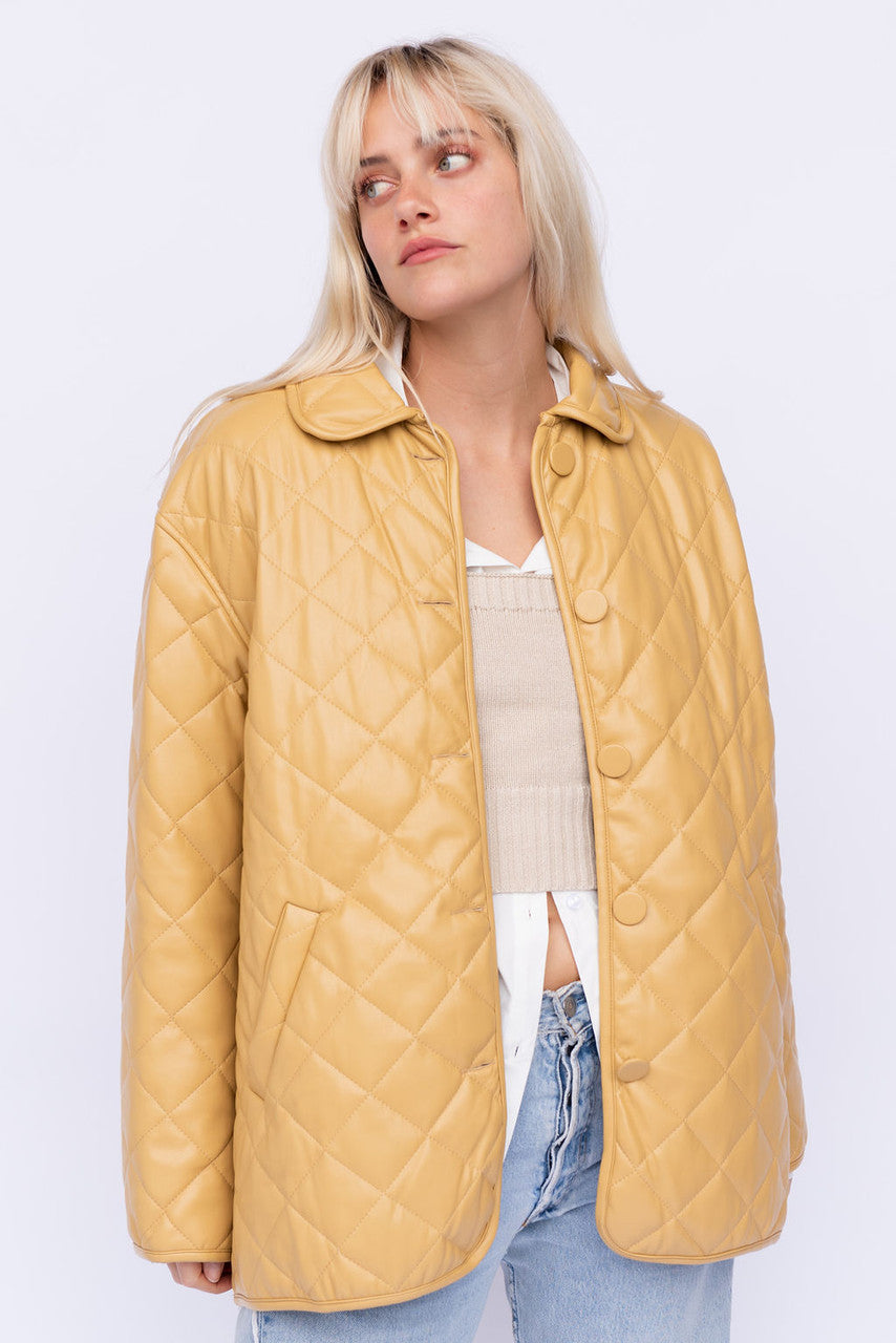 Burberry quilted clearance jacket sale yellow