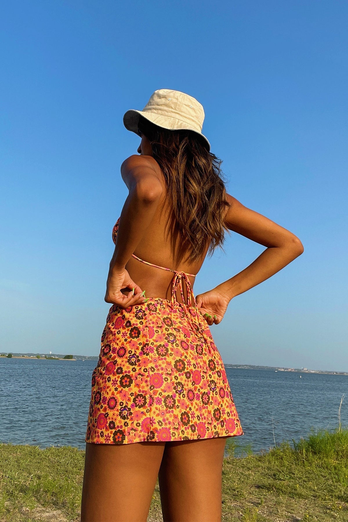 In the Tropics Retro Floral Sarong FINAL SALE